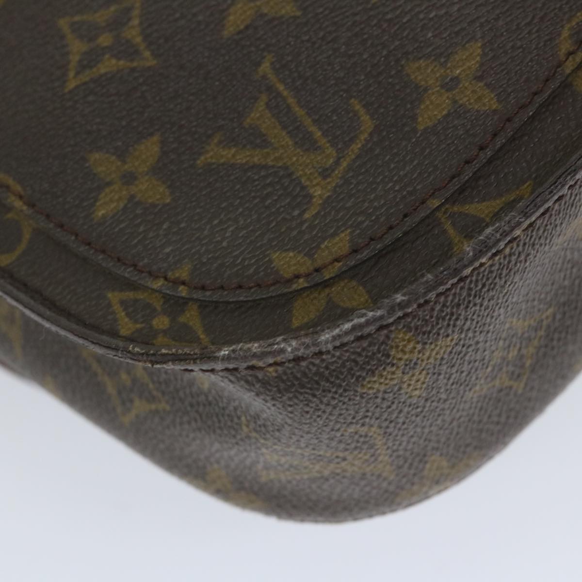 LOUIS VUITTON Monogram Saint Cloud GM Shoulder Bag M51242 LV Auth 57658