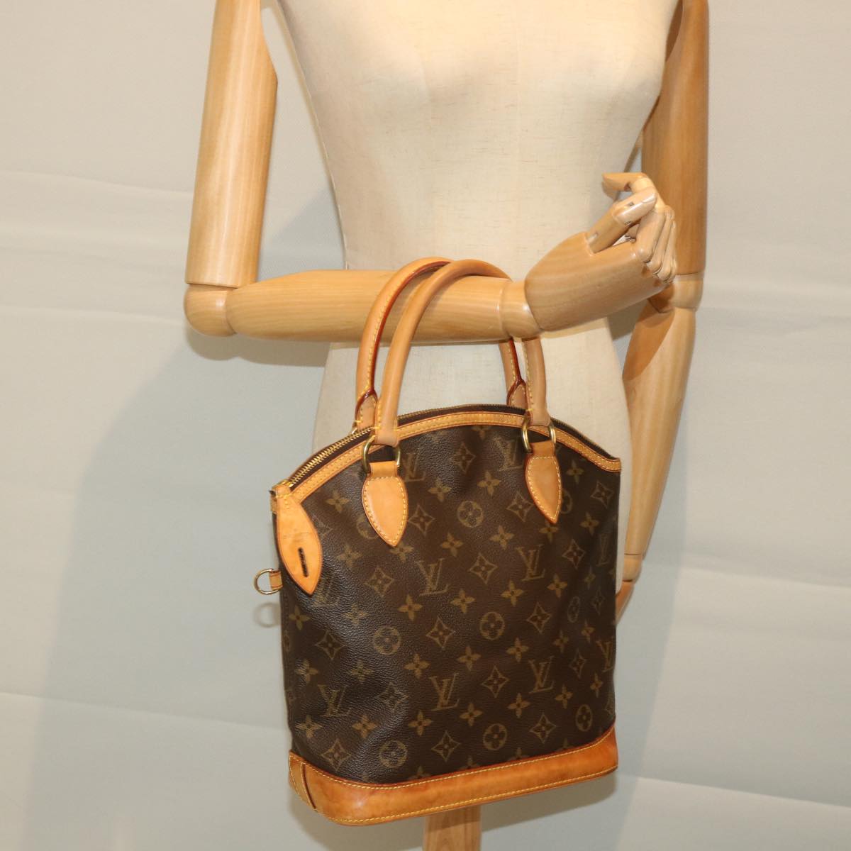 LOUIS VUITTON Monogram Lockit Hand Bag M40102 LV Auth 57677