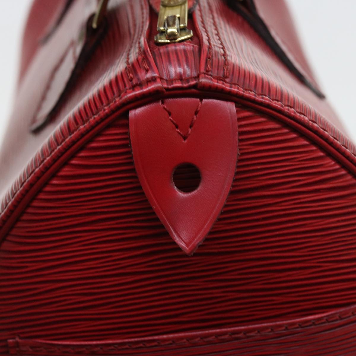 LOUIS VUITTON Epi Speedy 25 Hand Bag Castilian Red M43017 LV Auth 57723