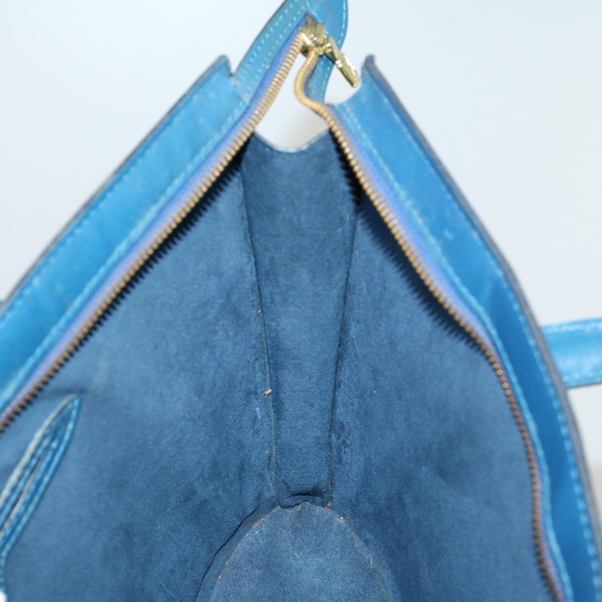 LOUIS VUITTON Epi Saint Jacques Hand Bag Blue M52265 LV Auth 57732