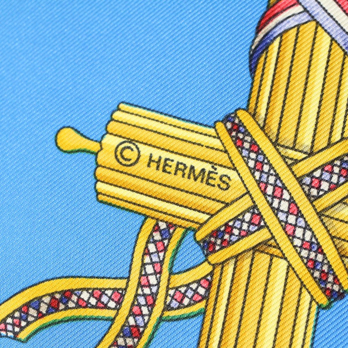 HERMES Carre 90 FRATERNITE REPUBLIQUE FRANCAISE 1789 Scarf Silk Auth 57814