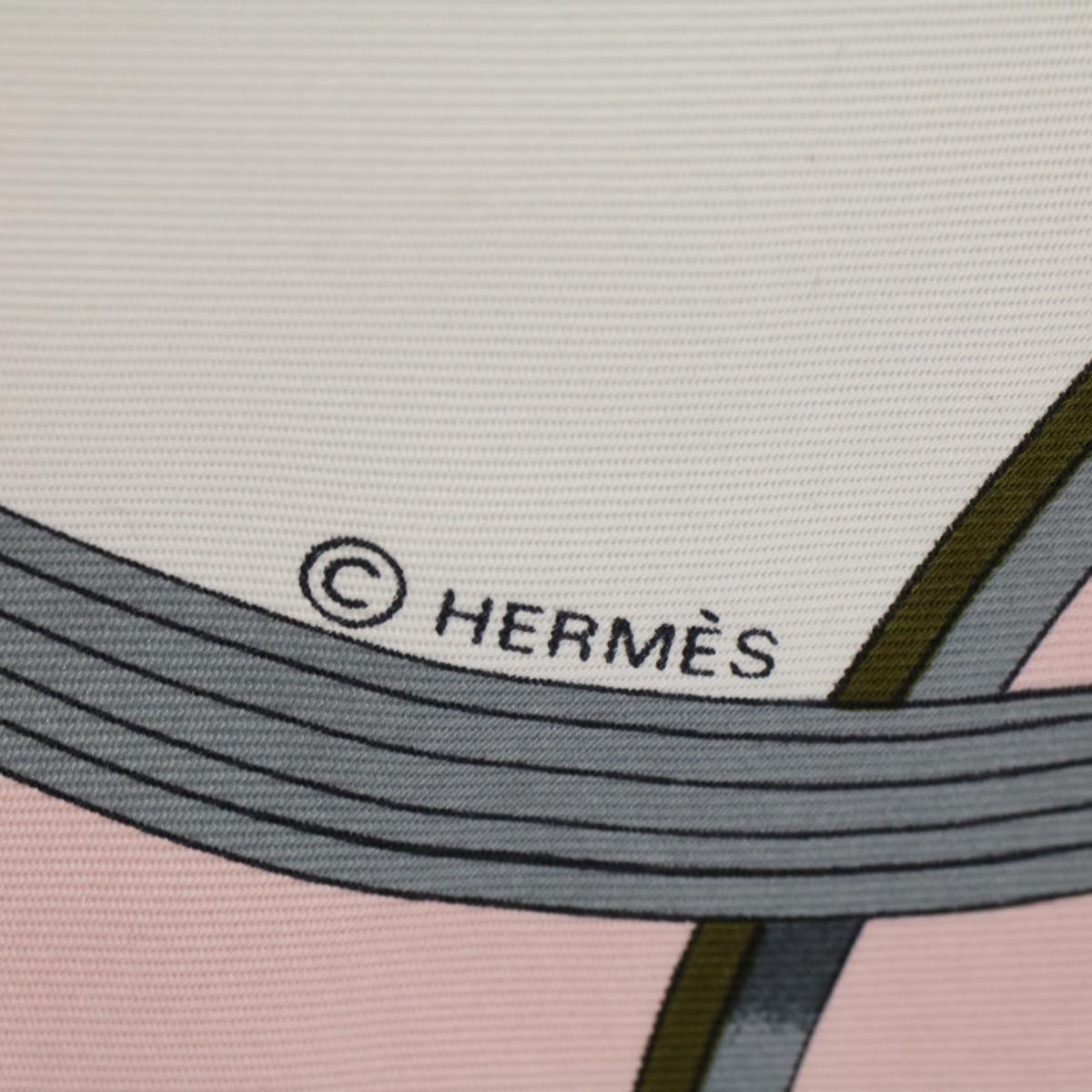 HERMES Carre 90 SPRINGS Scarf Silk Pink Auth 57819