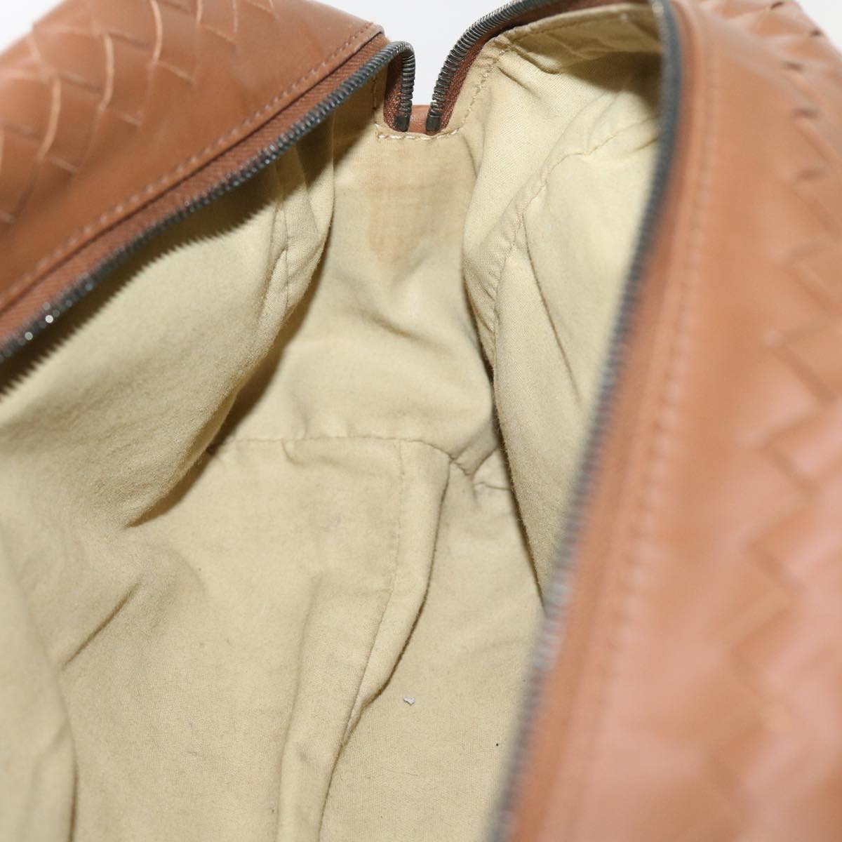 BOTTEGAVENETA INTRECCIATO Clutch Bag Leather Brown Auth 57828