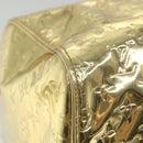 LOUIS VUITTON Monogram Miroir Keepall 55 Boston Bag Gold LV Auth 57842SM-13