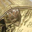 LOUIS VUITTON Monogram Miroir Keepall 55 Boston Bag Gold LV Auth 57842SM-14