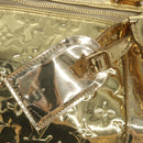 LOUIS VUITTON Monogram Miroir Keepall 55 Boston Bag Gold LV Auth 57842SM-17