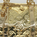 LOUIS VUITTON Monogram Miroir Keepall 55 Boston Bag Gold LV Auth 57842SM-20