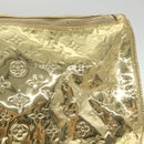 LOUIS VUITTON Monogram Miroir Keepall 55 Boston Bag Gold LV Auth 57842SM-21