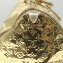 LOUIS VUITTON Monogram Miroir Keepall 55 Boston Bag Gold LV Auth 57842SM-34