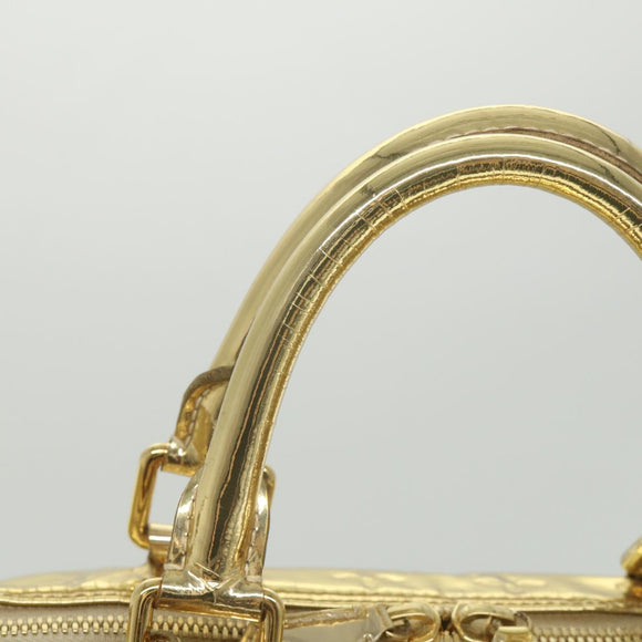 LOUIS VUITTON Monogram Miroir Keepall 55 Boston Bag Gold LV Auth 57842SM