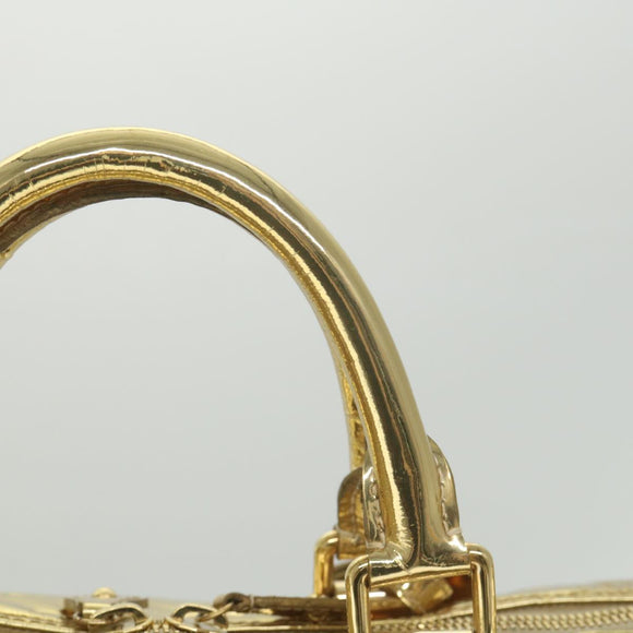 LOUIS VUITTON Monogram Miroir Keepall 55 Boston Bag Gold LV Auth 57842SM