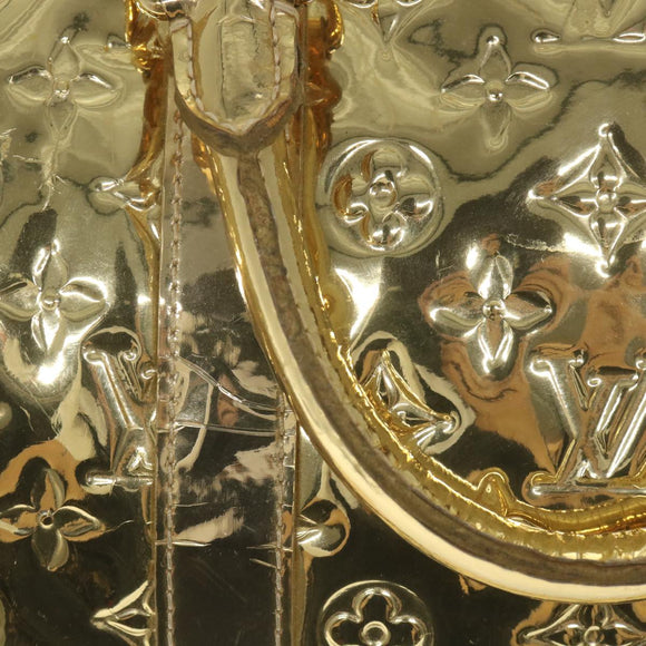 LOUIS VUITTON Monogram Miroir Keepall 55 Boston Bag Gold LV Auth 57842SM