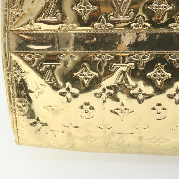LOUIS VUITTON Monogram Miroir Keepall 55 Boston Bag Gold LV Auth 57842SM