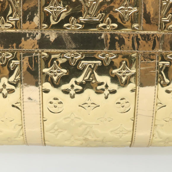 LOUIS VUITTON Monogram Miroir Keepall 55 Boston Bag Gold LV Auth 57842SM