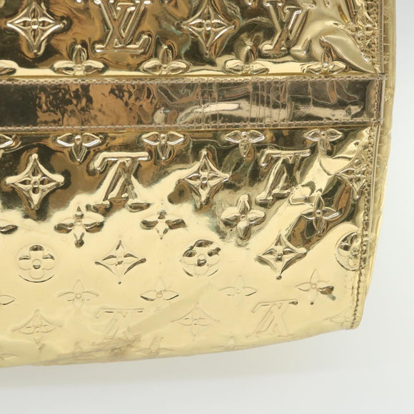LOUIS VUITTON Monogram Miroir Keepall 55 Boston Bag Gold LV Auth 57842SM