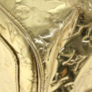 LOUIS VUITTON Monogram Miroir Keepall 55 Boston Bag Gold LV Auth 57842SM-55