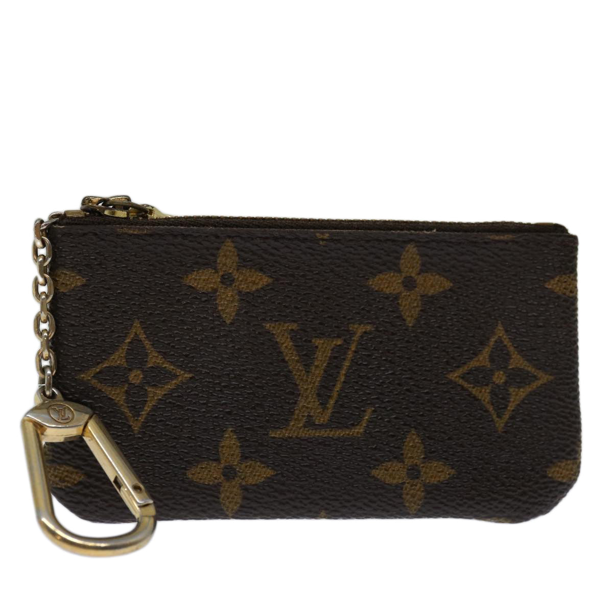 LOUIS VUITTON Monogram Pochette Cles Coin Purse M62650 LV Auth 57885