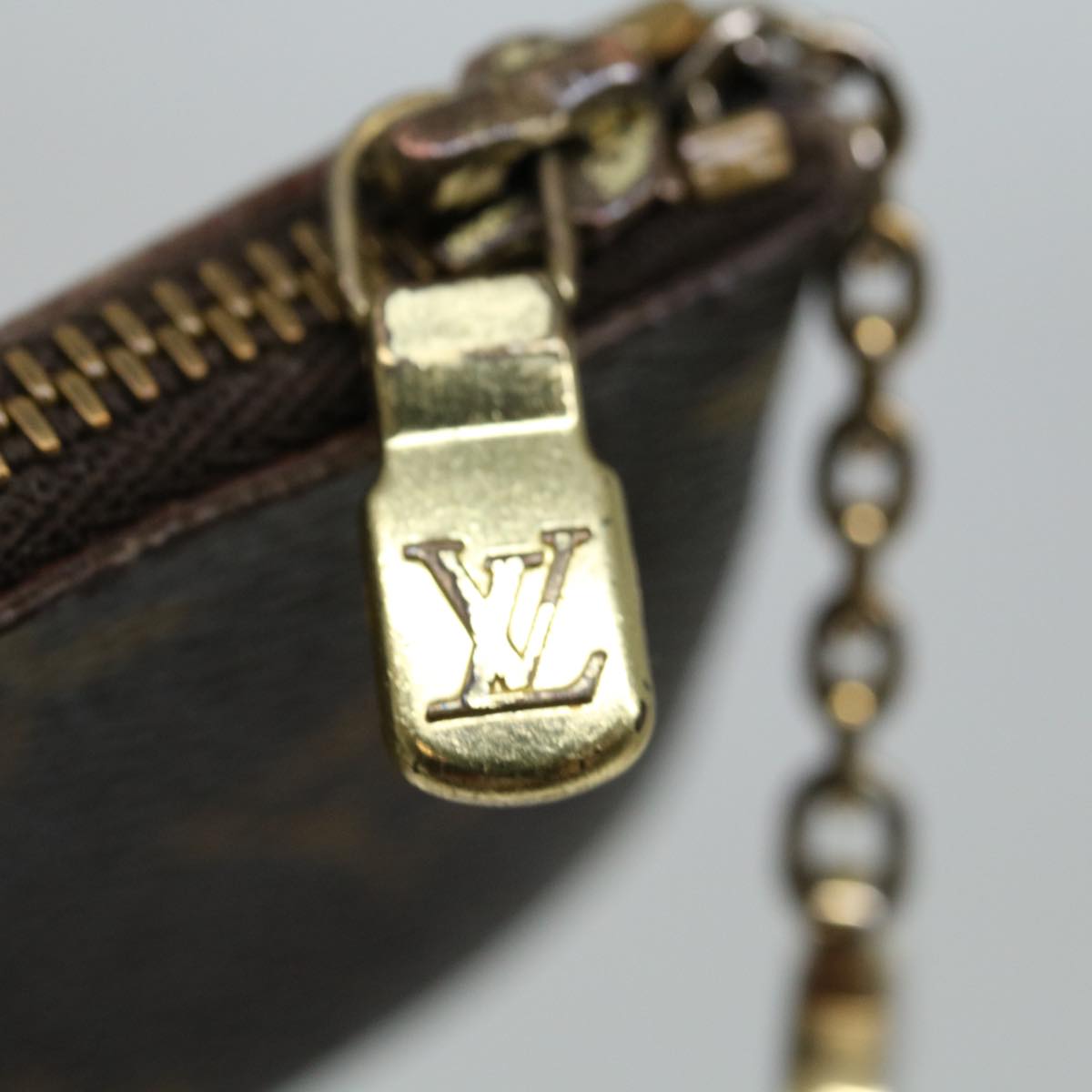 LOUIS VUITTON Monogram Pochette Cles Coin Purse M62650 LV Auth 57885