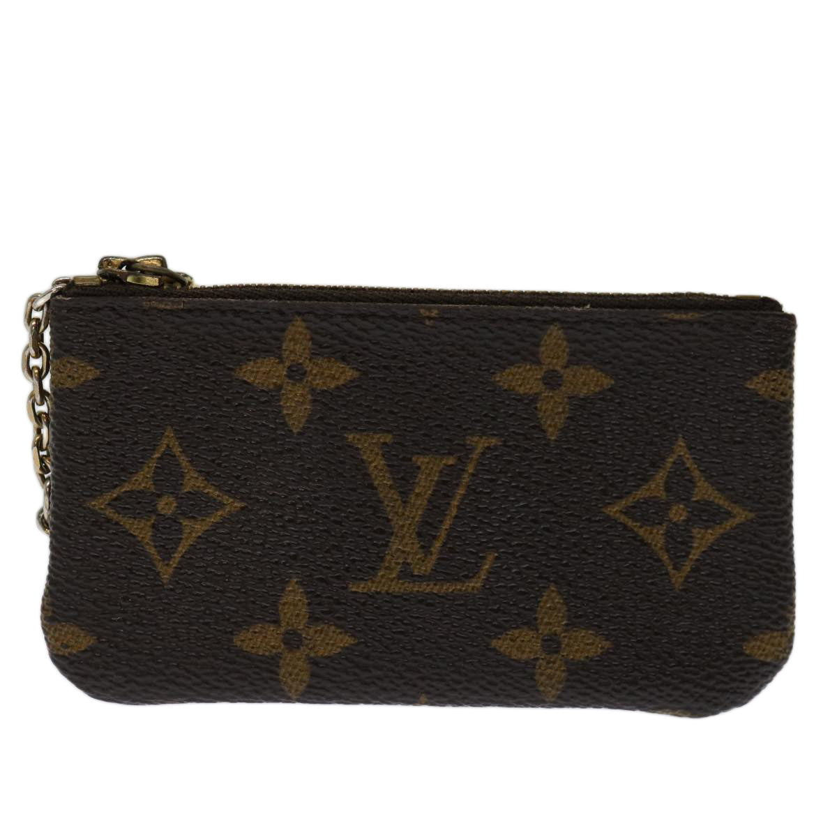 LOUIS VUITTON Monogram Pochette Cles Coin Purse M62650 LV Auth 57885