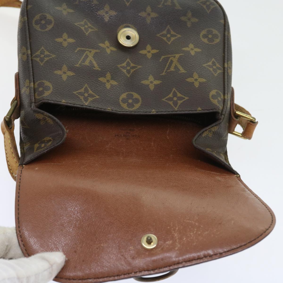 LOUIS VUITTON Monogram Saint Cloud MM Shoulder Bag M51243 LV Auth 57908