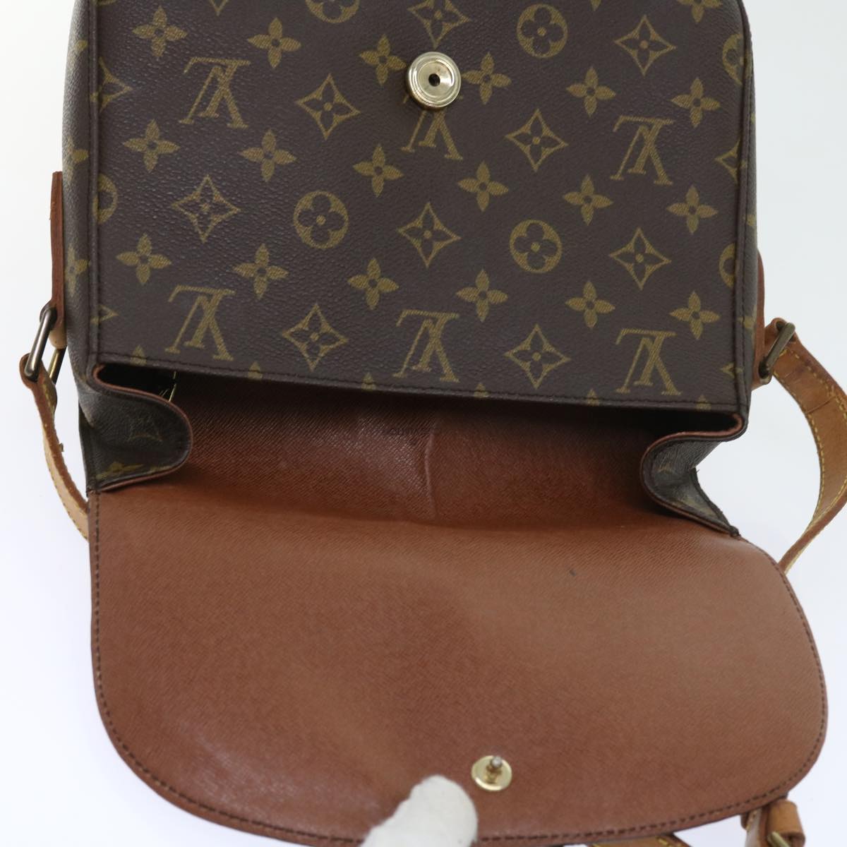 LOUIS VUITTON Monogram Saint Cloud GM Shoulder Bag M51242 LV Auth 57925