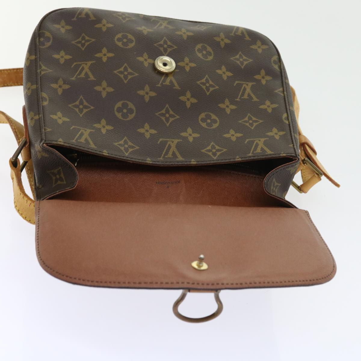 LOUIS VUITTON Monogram Saint Cloud GM Shoulder Bag M51242 LV Auth 57930