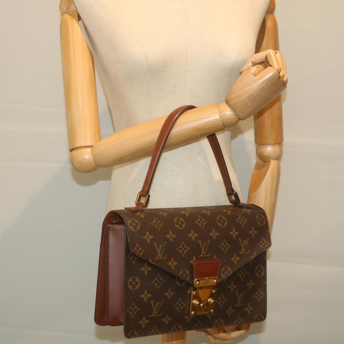 LOUIS VUITTON Monogram Concorde Hand Bag M51190 LV Auth 57937