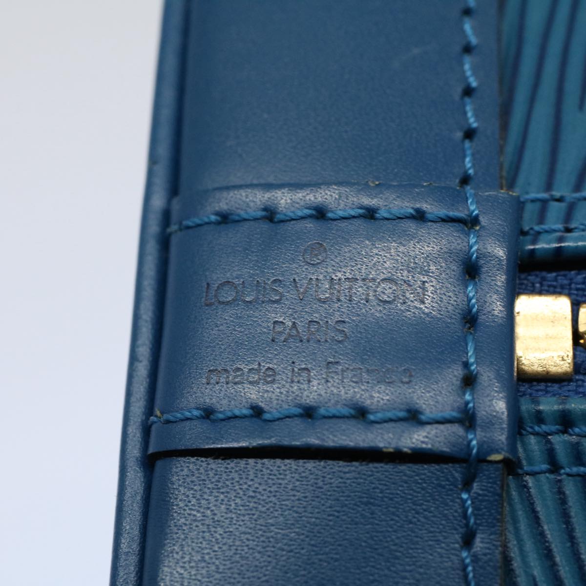 LOUIS VUITTON Epi Alma Hand Bag Toledo Blue M52145 LV Auth 57980