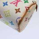LOUIS VUITTON Monogram Multicolor Mini Speedy Hand Bag White M92645 Auth 58259-16