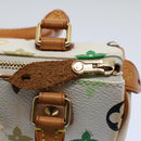 LOUIS VUITTON Monogram Multicolor Mini Speedy Hand Bag White M92645 Auth 58259-18