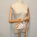 LOUIS VUITTON Monogram Multicolor Mini Speedy Hand Bag White M92645 Auth 58259-24