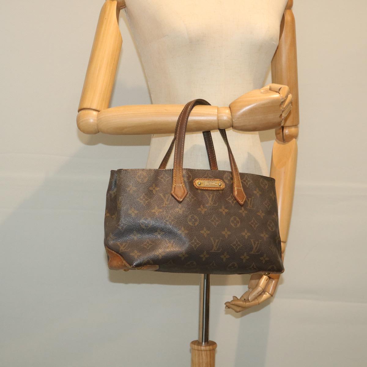 LOUIS VUITTON Monogram Wilshire PM Hand Bag M40595 LV Auth 58292