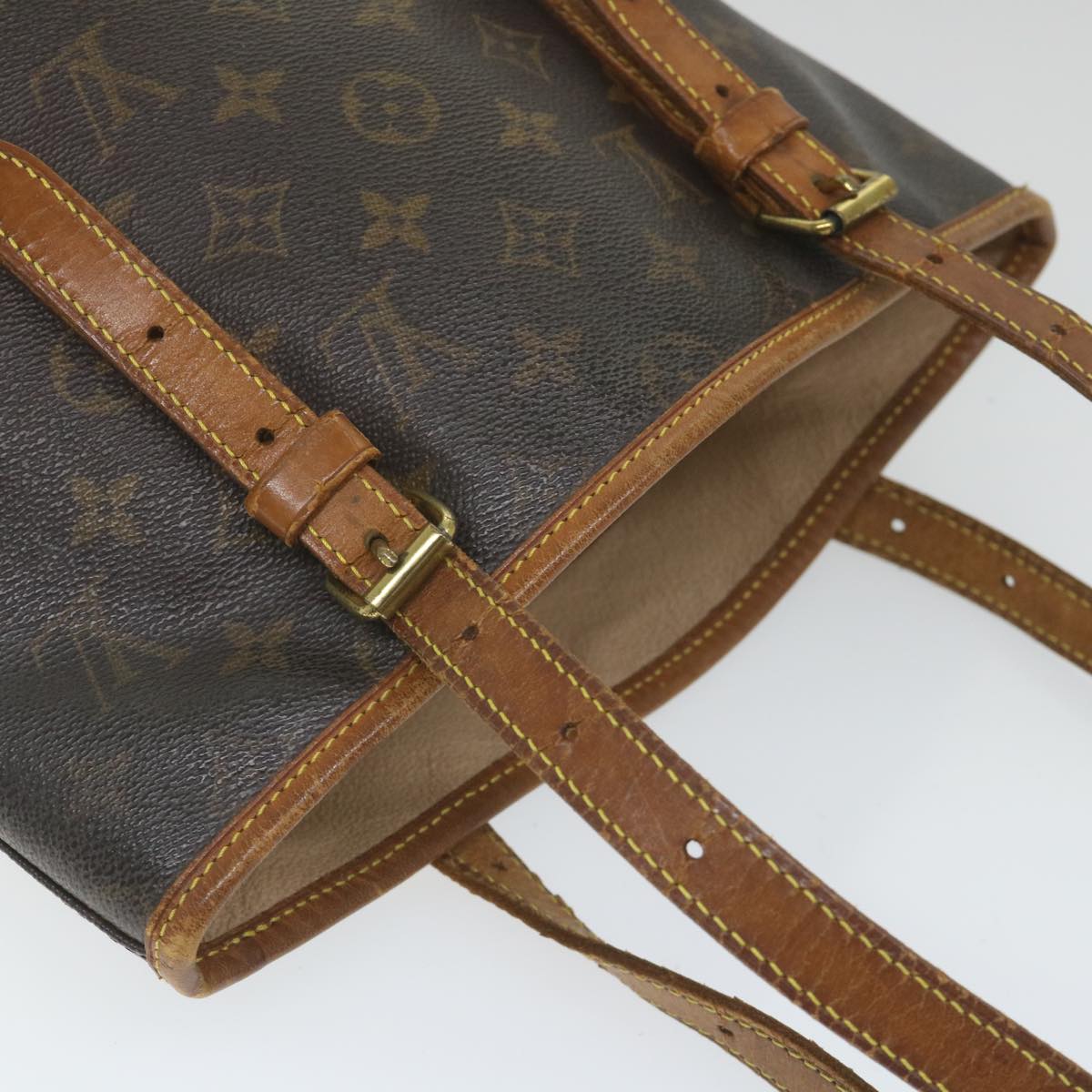 LOUIS VUITTON Monogram Bucket GM Shoulder Bag M42236 LV Auth 58301