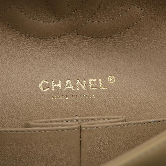 CHANEL Quilted Matelasse Chain Shoulder Bag Canvas Red Beige CC Auth 58343SM