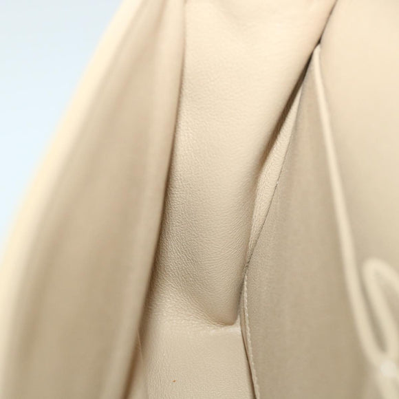 CHANEL Quilted Matelasse Chain Shoulder Bag Canvas Red Beige CC Auth 58343SM