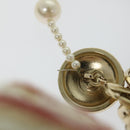 CHANEL Quilted Matelasse Chain Shoulder Bag Canvas Red Beige CC Auth 58343SM-8