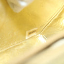 CHANEL Matelasse Chain Shoulder Bag Lamb Skin Gold CC Auth 58346SAV-12