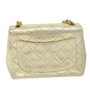 CHANEL Matelasse 17 Chain Shoulder Bag Lamb Skin Gold CC Auth 58346SAV-2