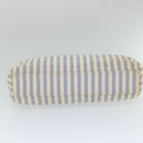 CHANEL Quilted Chain Big Matelasse Shoulder Bag Canvas Light Blue CC Auth 58349A-5