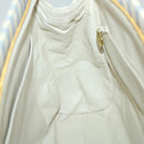 CHANEL Quilted Chain Big Matelasse Shoulder Bag Canvas Light Blue CC Auth 58349A-18