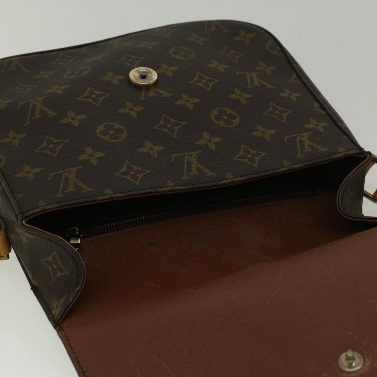 LOUIS VUITTON Monogram Saint Cloud GM Shoulder Bag M51242 LV Auth 58355