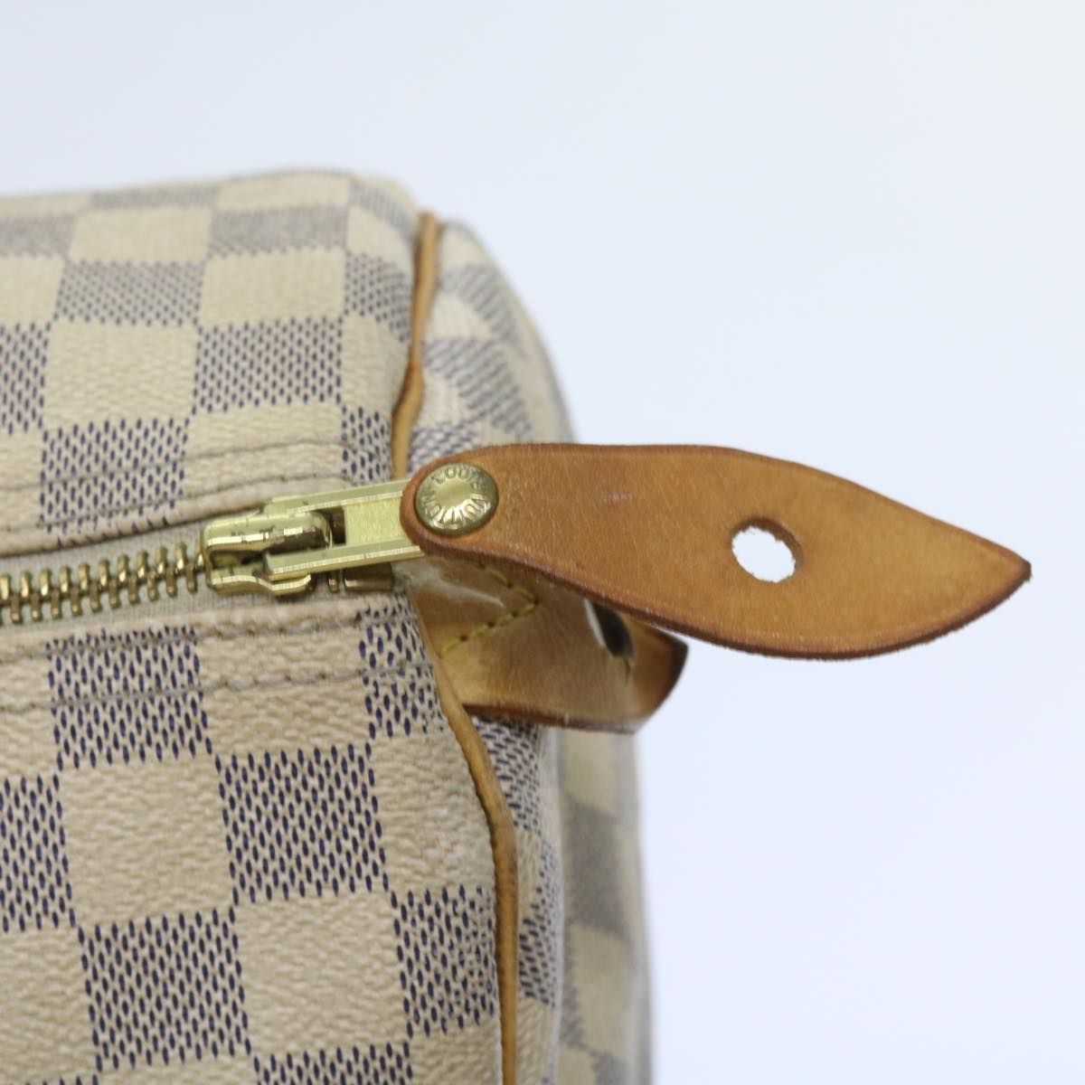 LOUIS VUITTON Damier Azur Speedy 30 Hand Bag N41533 LV Auth 58396