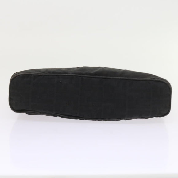 FENDI Zucca Canvas Hand Bag Black Auth 58526