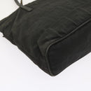 FENDI Zucca Canvas Hand Bag Black Auth 58526-17