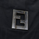 FENDI Zucca Canvas Hand Bag Black Auth 58526-10