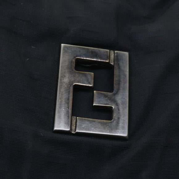 FENDI Zucca Canvas Hand Bag Black Auth 58526