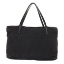 FENDI Zucca Canvas Hand Bag Black Auth 58526-2