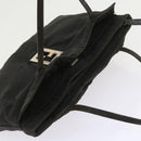 FENDI Zucca Canvas Hand Bag Black Auth 58526-6