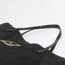 FENDI Zucca Canvas Hand Bag Black Auth 58526-14