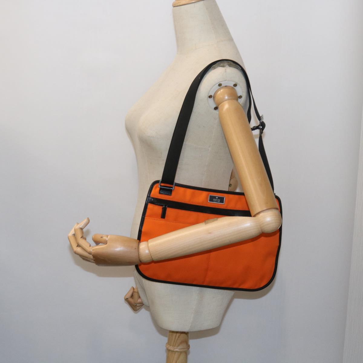 GUCCI Shoulder Bag Canvas Orange 001 3364 001998 Auth 58527